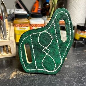 Hand made custom Rough out knife sheath